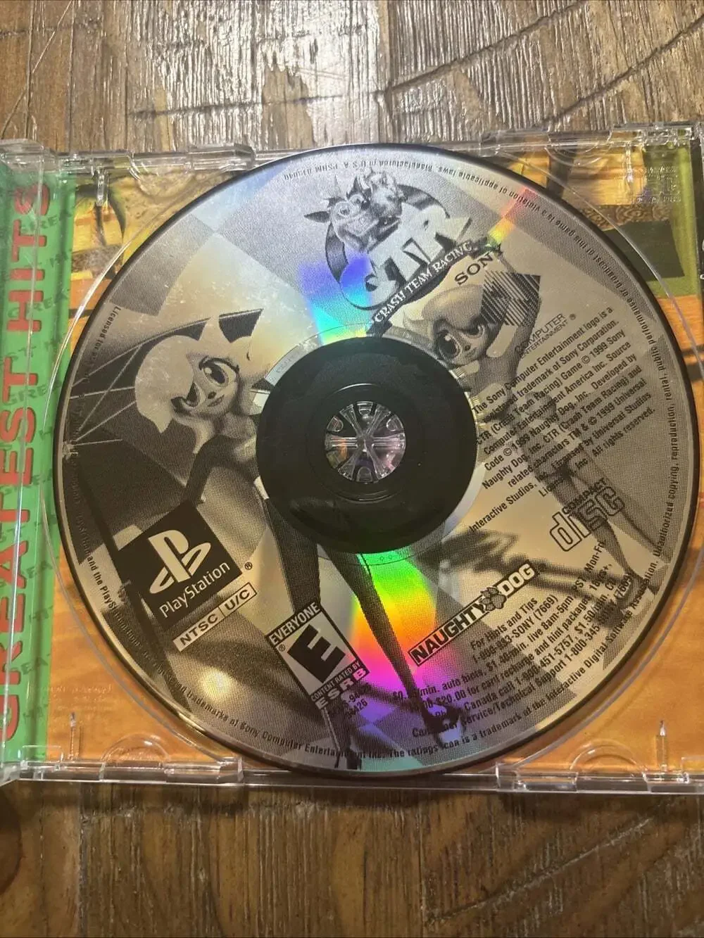 CTR Crash Team Racing PlayStation 1 With Manual Tested Good